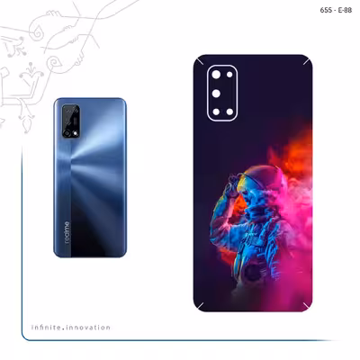 برچسب پوششی ماهوت مدل Smoke Rainbow Digital Art 1 مناسب برای گوشی موبایل ریلمی 7 5G