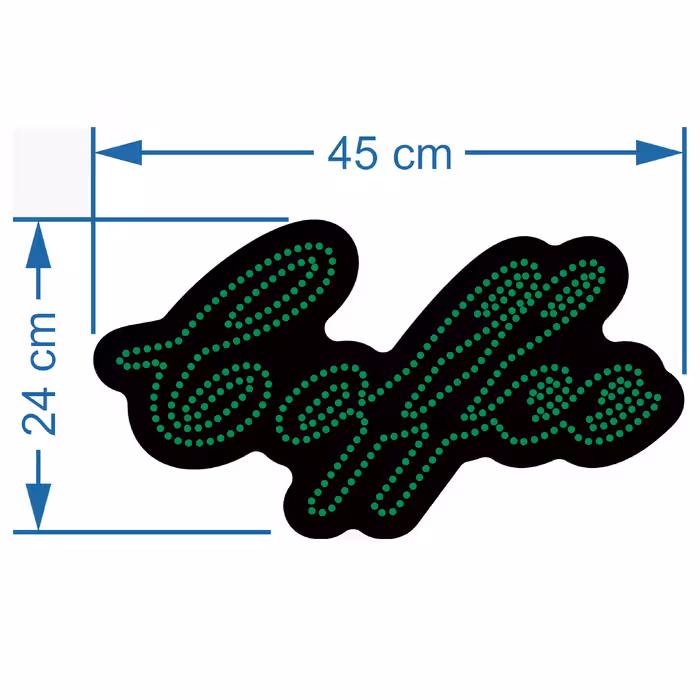 تابلو ال ای دی آیاز مدل کافی کد G386