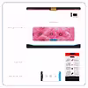 برچسب پوششی ماهوت مدل Pink-Flower مناسب برای تبلت مایکروسافت Surface Pro 2 2013