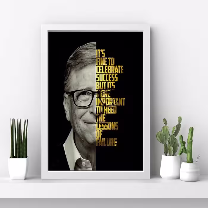 تابلو مدل بیل گیتس Bill Gates کد m1419-w
