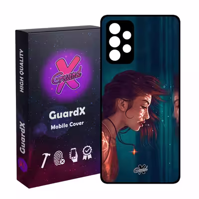 کاور گارد ایکس طرح دختر مدل Glass10371 مناسب برای گوشی موبایل سامسونگ Galaxy A32 4G