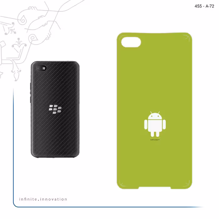برچسب پوششی ماهوت مدل Andorid مناسب برای گوشی موبایل بلک بری Z30