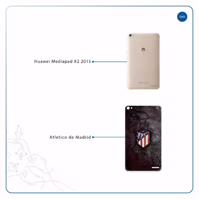 برچسب پوششی ماهوت مدل Atletico de Madrid مناسب برای تبلت هوآوی Mediapad X2 2015