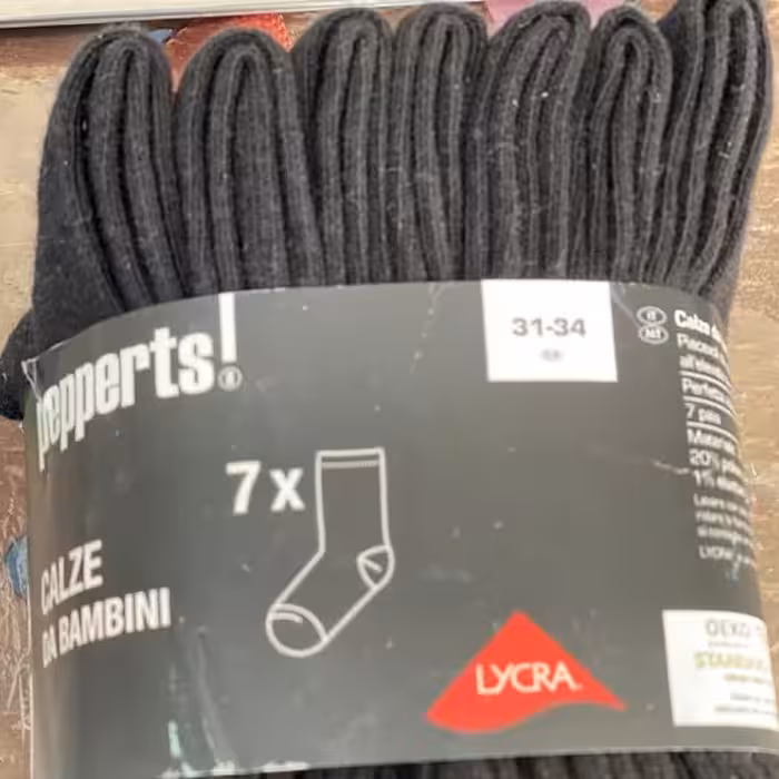 جوراب بچگانه پیپرتس مدل 292485 بسته 7 عددی