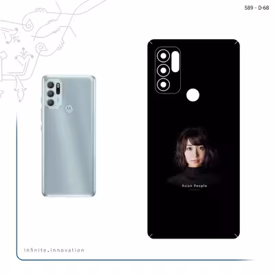 برچسب پوششی ماهوت مدل Portrait of an Asian Woman مناسب برای گوشی موبایل موتورولا Moto G60S