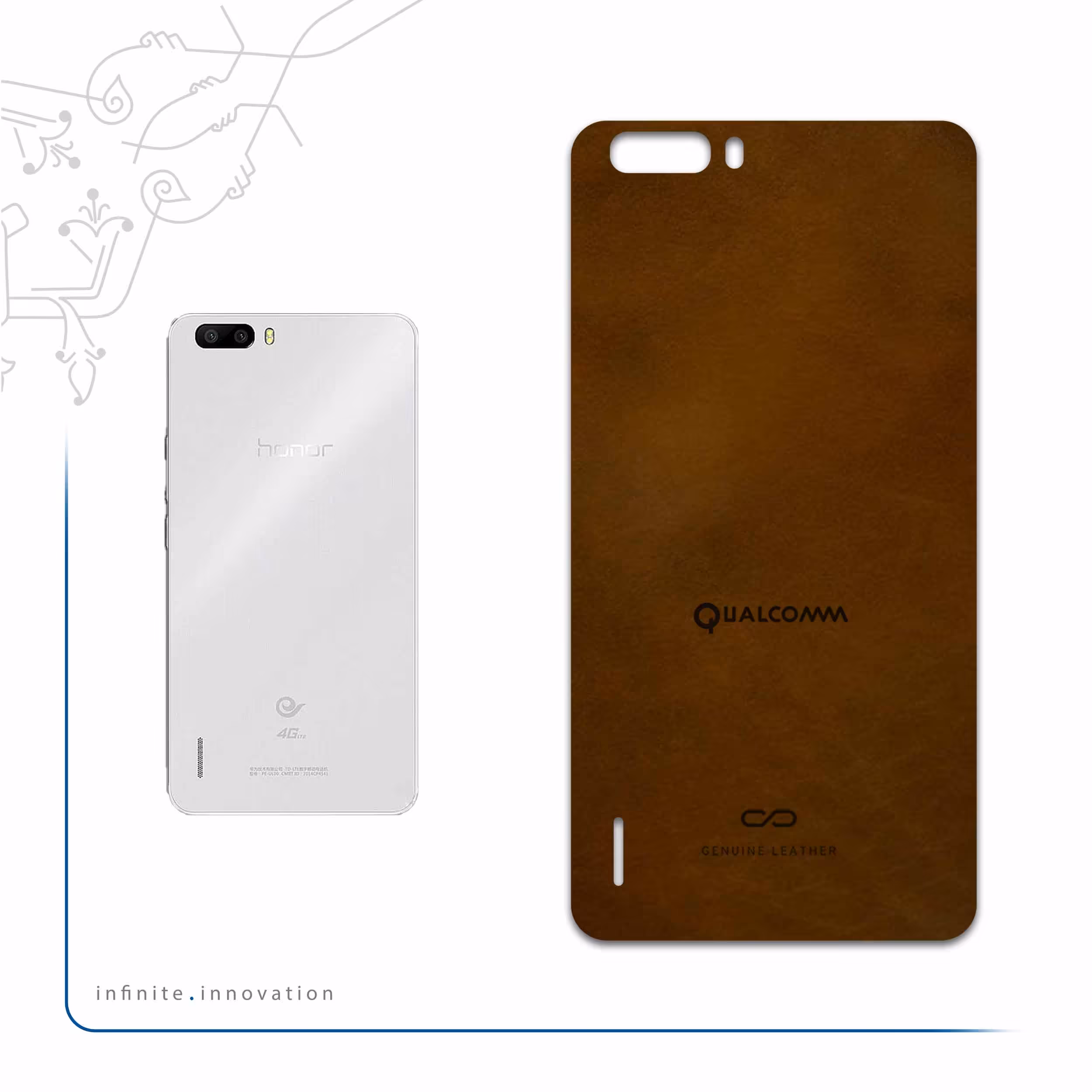 برچسب پوششی ماهوت مدل BFL-QLQM مناسب برای گوشی موبایل آنر 6 Plus