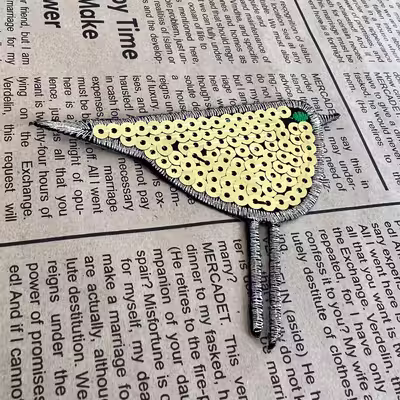 استیکر پارچه و لباس مدل جوجه تپل تک کد 99