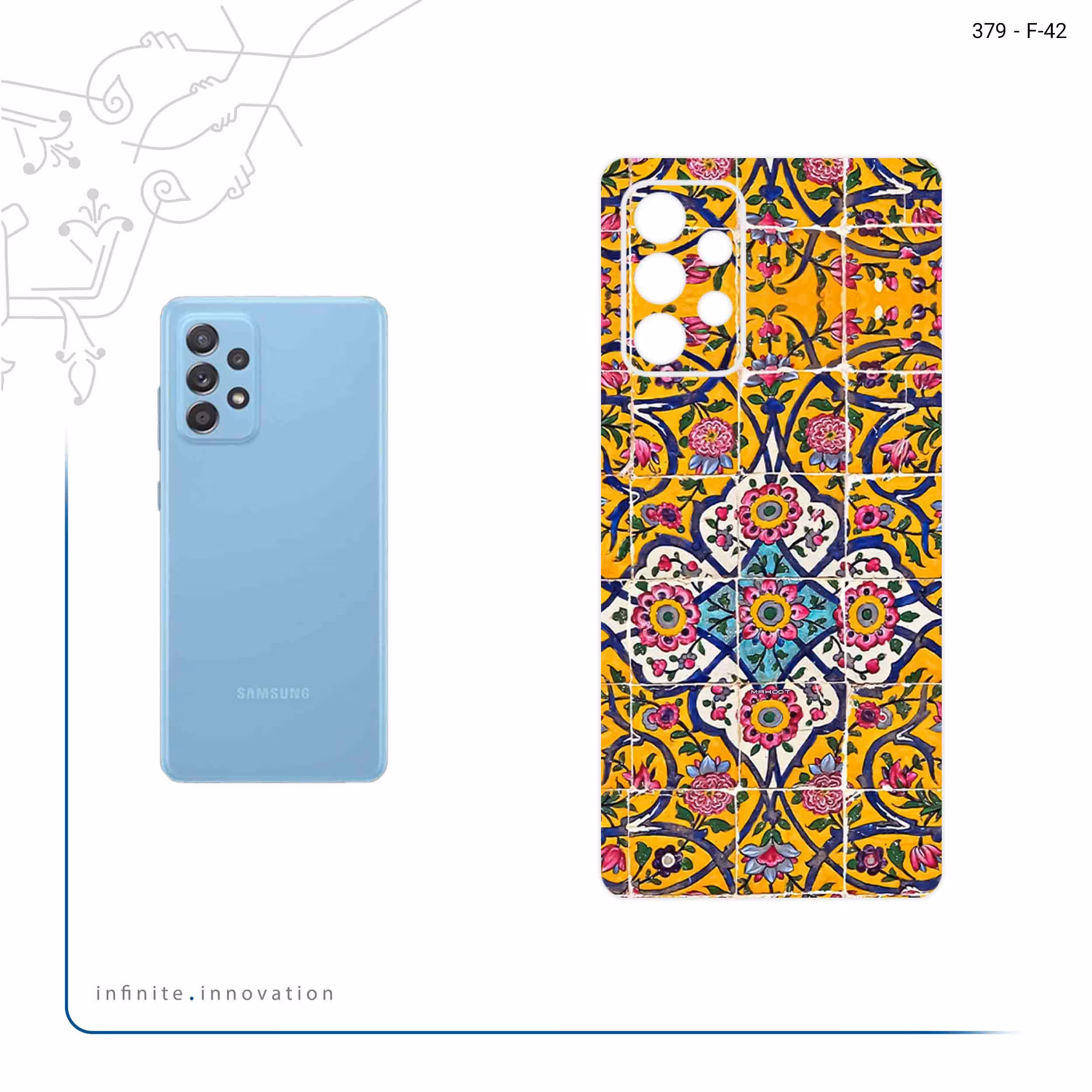 برچسب پوششی ماهوت مدل Iran Tile 10 مناسب برای گوشی موبایل سامسونگ Galaxy A53 5G