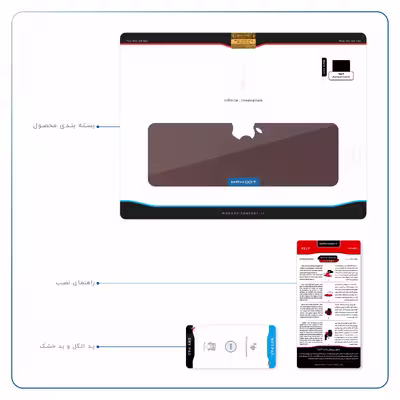 برچسب پوششی ماهوت مدل Matte-Dark-Brown-Leather مناسب برای تبلت اپل iPad Air 2013 A1476