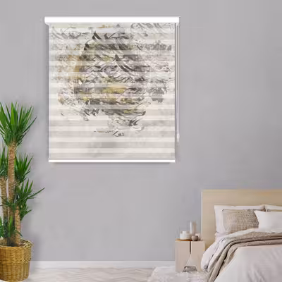 پرده زبرا مدل F-7098 سایز 160x150 سانتی متر