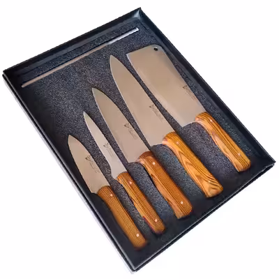 سرویس چاقو آشپزخانه 6 پارچه الماس زنجان مدل 03