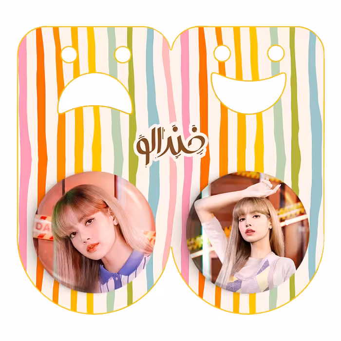 پیکسل خندالو مدل لیسا بلک پینک کد 1424614245 مجموعه 2 عددی