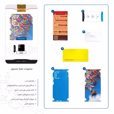 برچسب پوششی ماهوت مدل UP-FullSkin مناسب برای گوشی موبایل شیائومی Poco M3