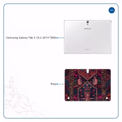 برچسب پوششی ماهوت مدل Rug مناسب برای تبلت سامسونگ Galaxy Tab S 10.5 2014 T800