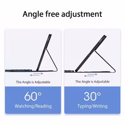 کیف کلاسوری کیبورددار دوکس دوکیس مدل TK-02 مناسب برای تبلت سامسونگ Galaxy Tab S6 Lite SM-P615