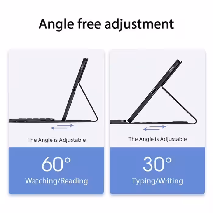 کیف کلاسوری کیبورددار دوکس دوکیس مدل TK-02 مناسب برای تبلت سامسونگ Galaxy Tab S6 Lite SM-P615