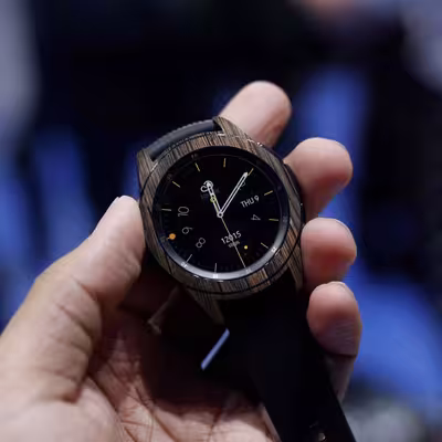 برچسب ماهوت طرح Burned-Wood مناسب برای ساعت هوشمند سامسونگ Galaxy Watch 42mm