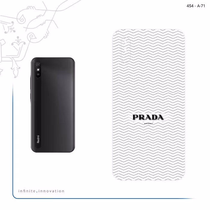 برچسب پوششی ماهوت مدل Prada مناسب برای گوشی موبایل شیائومی Redmi 9i Sport