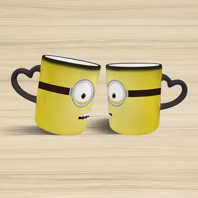 ماگ حرارتی مدل دسته قلبی طرح مینیون کد 43