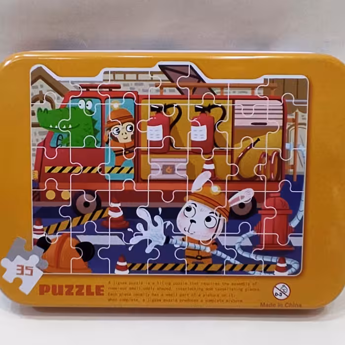 پازل 50 تکه طرح آتش نشان جنگل