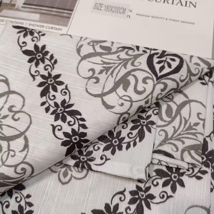 پرده حمام طرح سنتی سایز 200x180 سانتیمتر