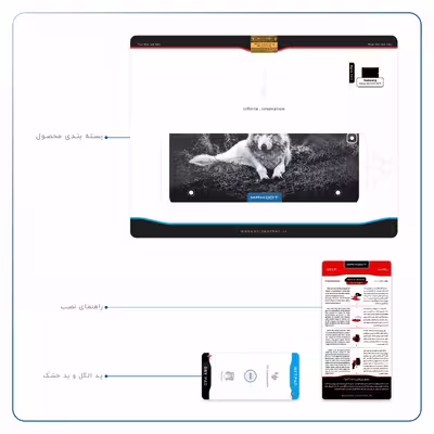 برچسب پوششی ماهوت مدل Dire Wolf مناسب برای تبلت سامسونگ Galaxy Tab S2 9.7 2015 T810