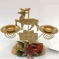 جا شمعی کریسمسی طرح گوزن