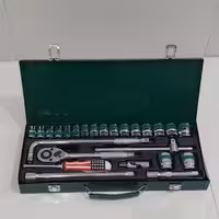 جعبه بکس 24 پارچه هنس تمام کروم استیل تایوانی