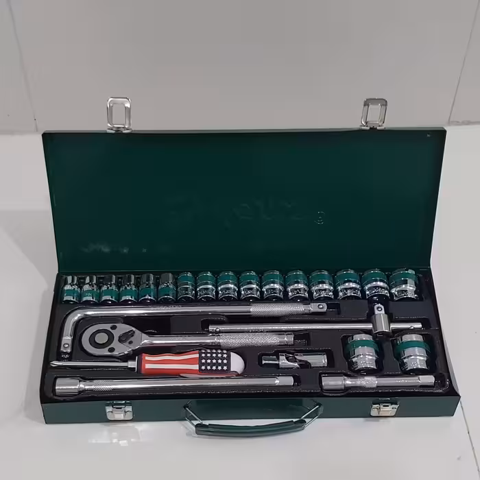 جعبه بکس 24 پارچه هنس تمام کروم استیل تایوانی