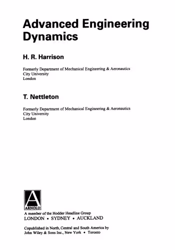 خرید و دانلود نسخه کامل کتاب Advanced Engineering Dynamics