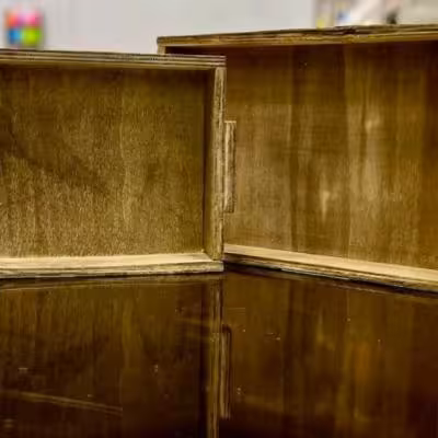 سینی چوبی جفتی سینی چوبی دوعددی کیفیت معمولی