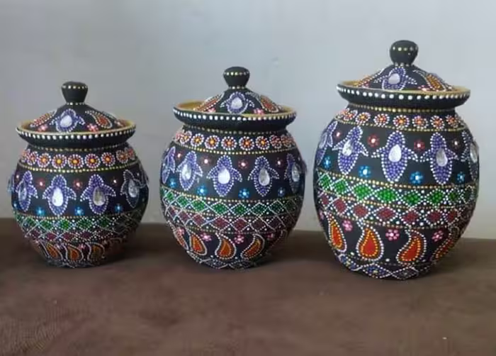 ست جاادویه سفالی 3 عددی کد 10779