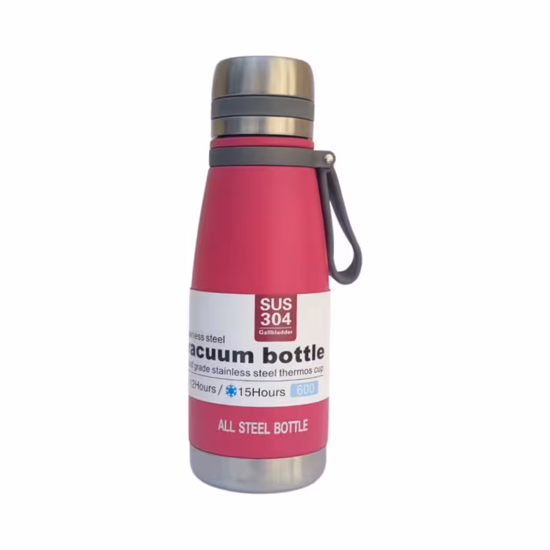 فلاسک سفری مدل وکیوم دوجداره گنجایش 0.6 لیتر