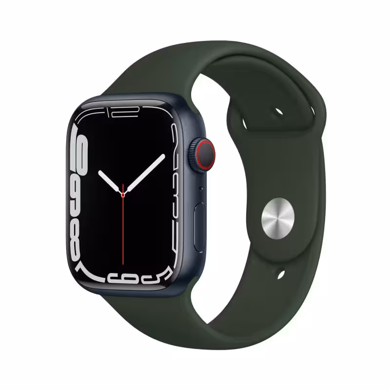 ساعت هوشمند اپل واچ سری 7 مدل  45mm Aluminum Case with Sport/Nike silicone Band