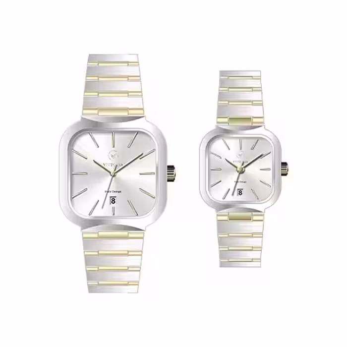 ساعت مچی زنانه ست مردانه ویتوریا VITTORIA VT3443-3