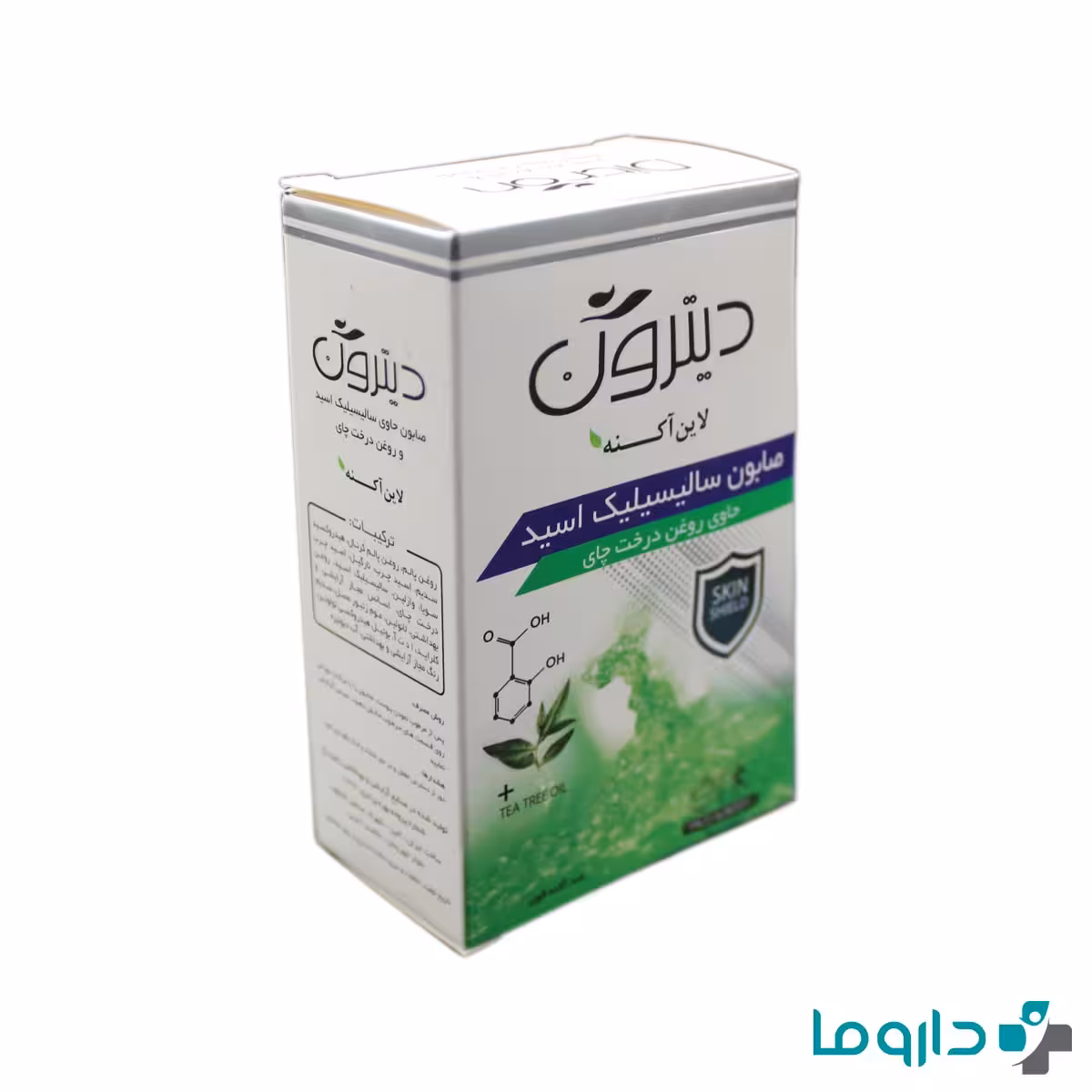 صابون سالیسیلیک اسید دیترون حاوی روغن درخت چای