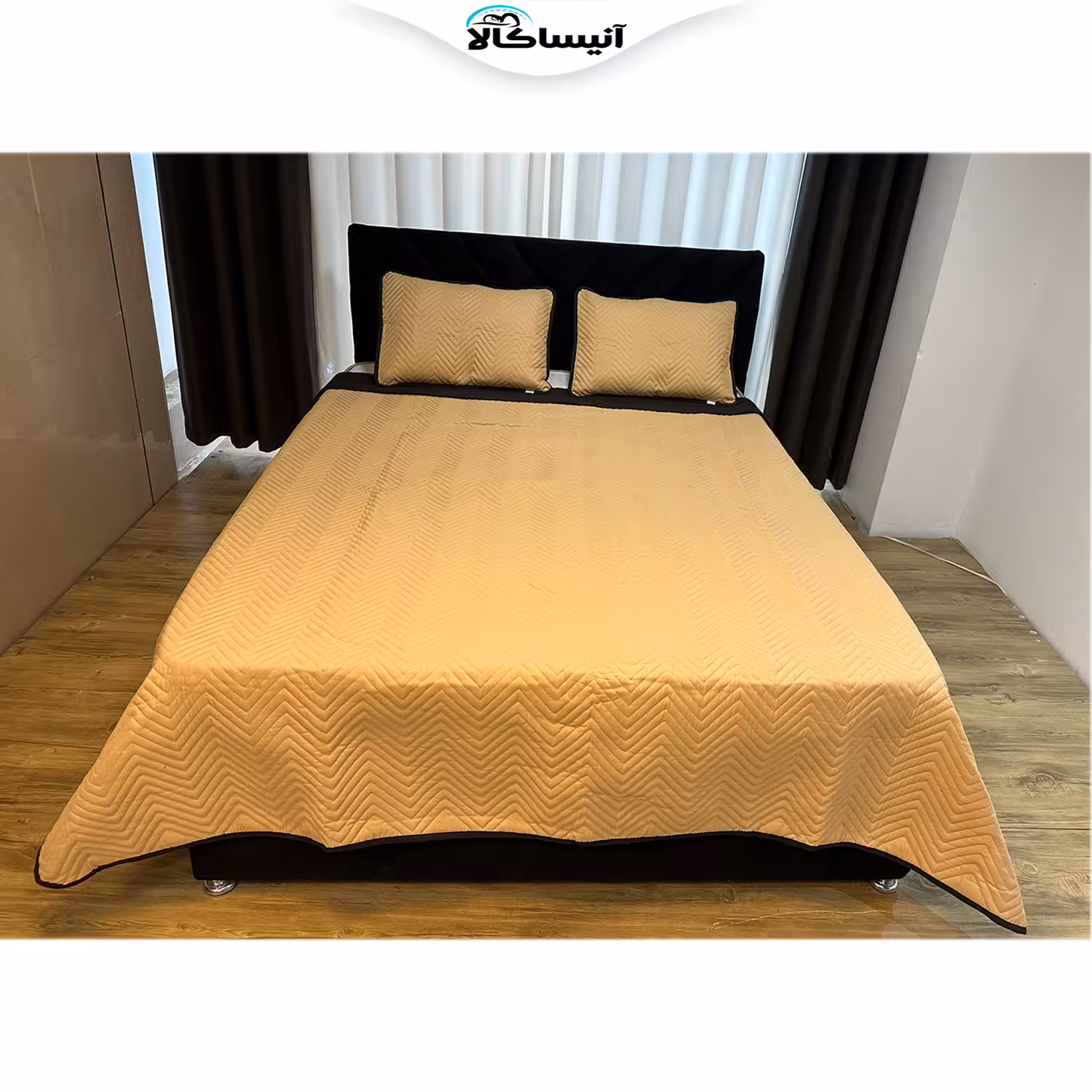 سرویس خواب یاپراک مدل پنبه دوزی کد 004 دونفره 3 تکه