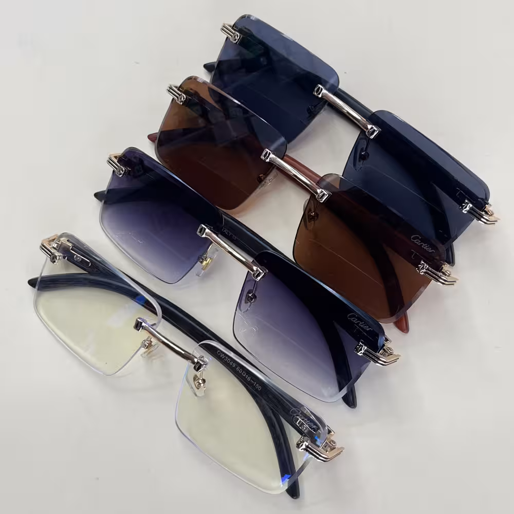 عینک دودی کارتیر بدون فریم