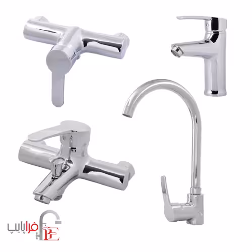 ست شیرآلات شیبه مدل البرز کروم ا Shibeh alboraz Collection