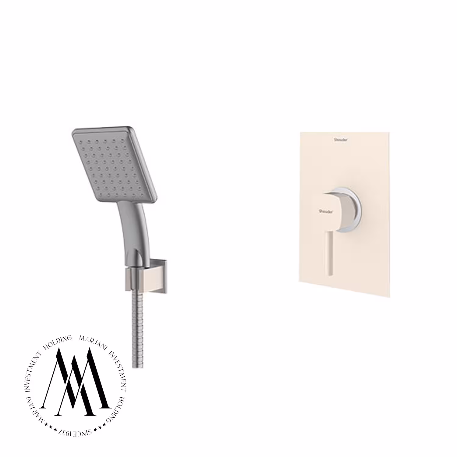 شیر حمام توکار شودر مدل رومر ABS تیپ 2 (شیری کروم)