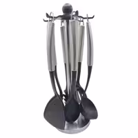 سرویس کفگیر و ملاقه 7 پارچه اف بی ویژن مدل دسته استیل | کالا مکس