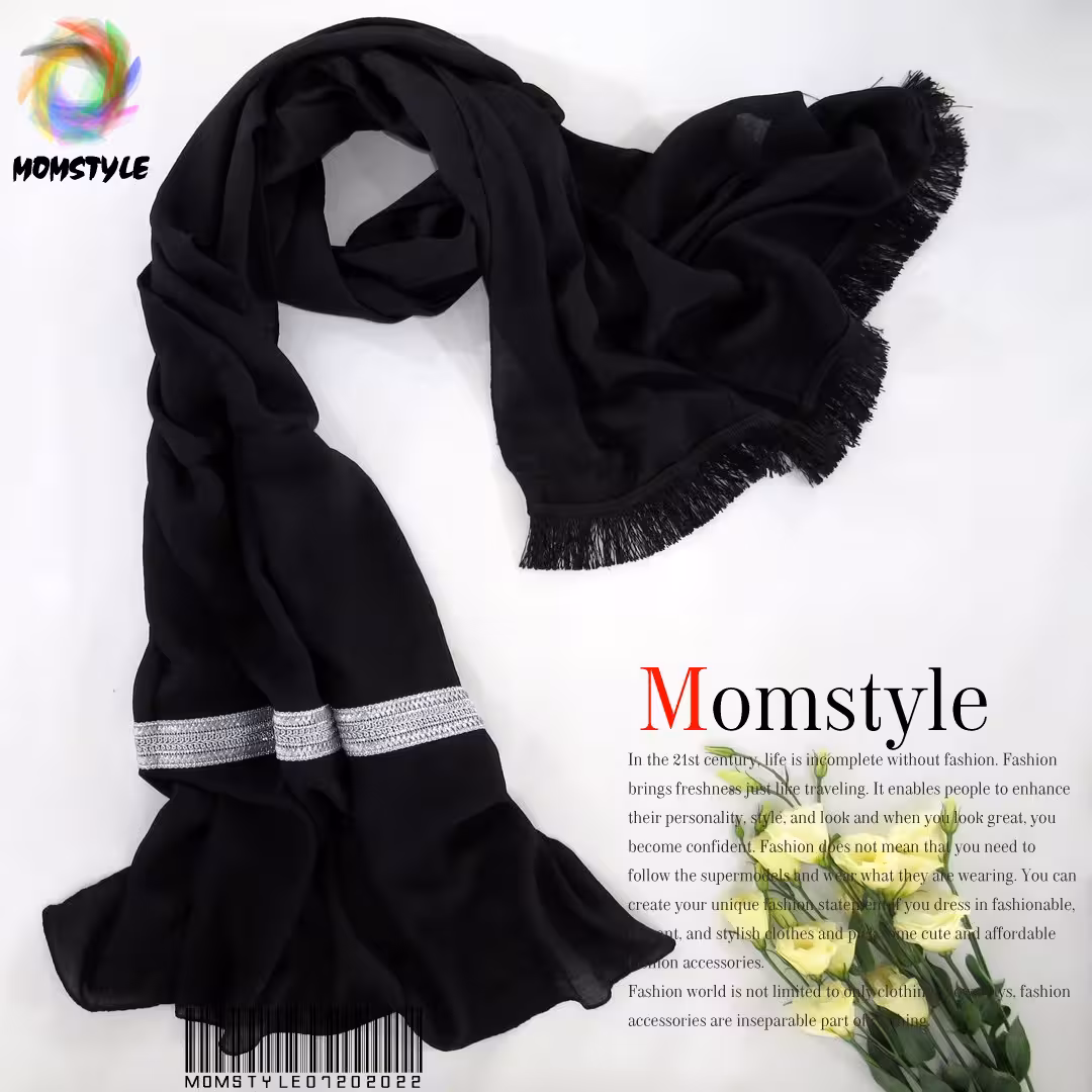 شال مزونی وال اسلپ نوار نقره ای مام استایل