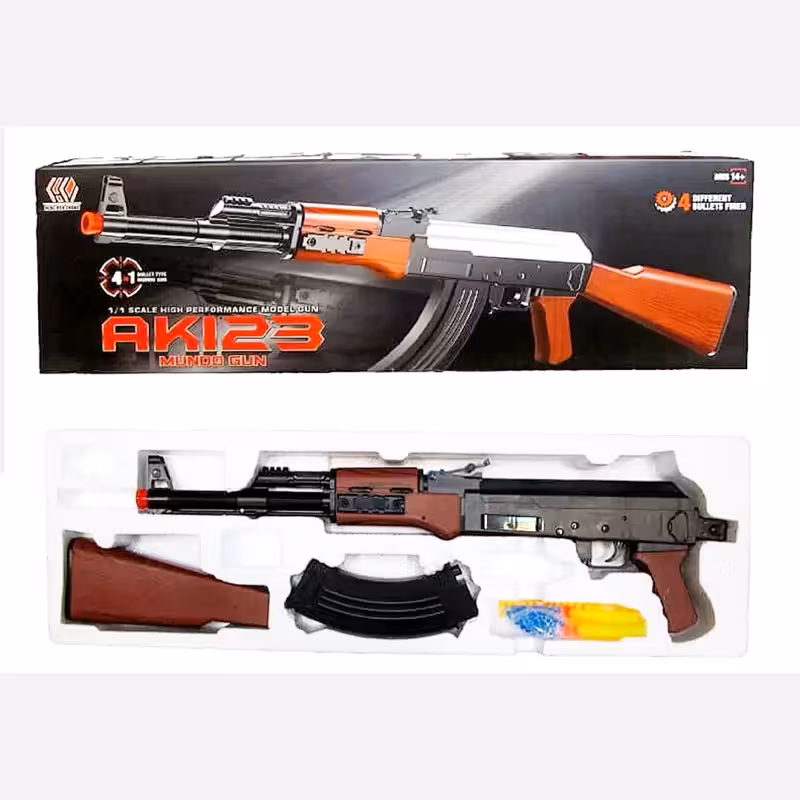 اسباب بازی تفنگ کلاش تیر ژله ای پرتابی