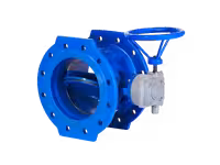 پروانه ای فلنجدار 6 اینچ PN16 میراب گیربکس