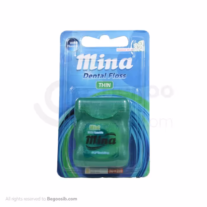 نخ دندان نازک با اسانس نعنا 50 متری مینا