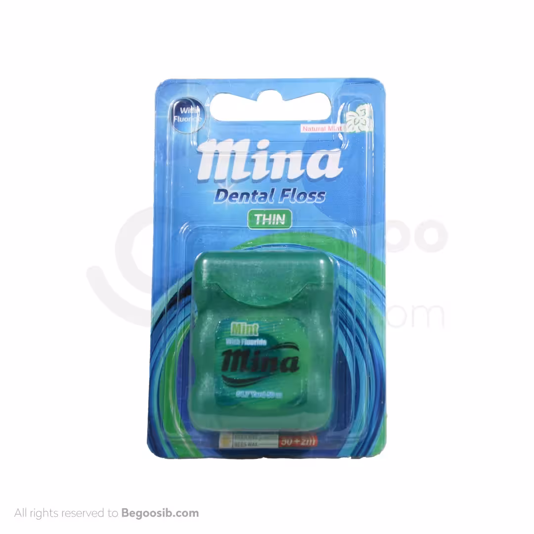 نخ دندان نازک با اسانس نعنا 50 متری مینا