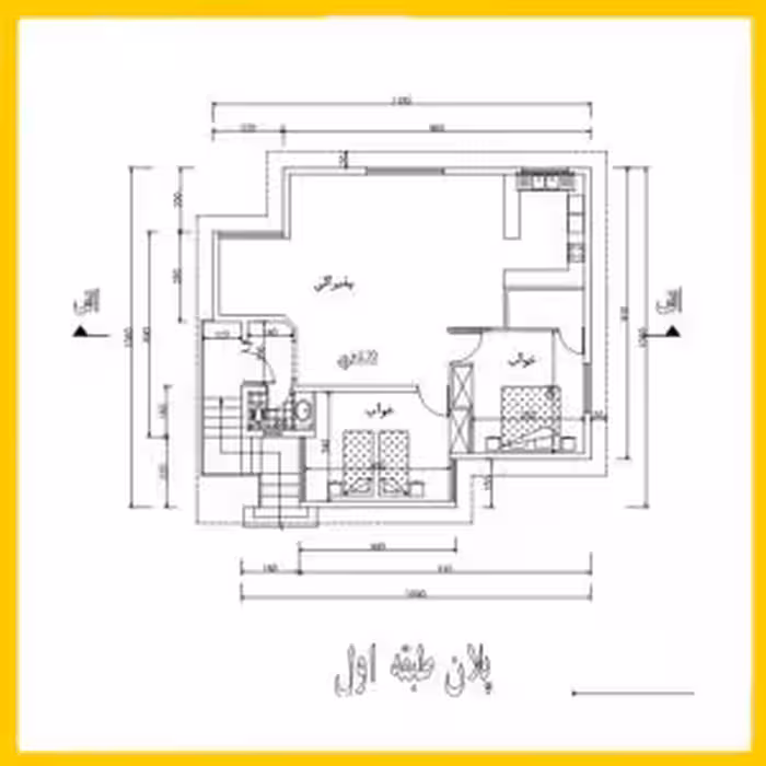 خرید و دانلود پلان ویلا 100 متری یک طبقه پارکینگ پیلوت: نقشه ویلا 100 متری یک طبقه  پارکینگ پیلوت
