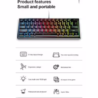 کیبورد مخصوص بازی نورث پلاس مدل KEYBOARD PHANTOM K301