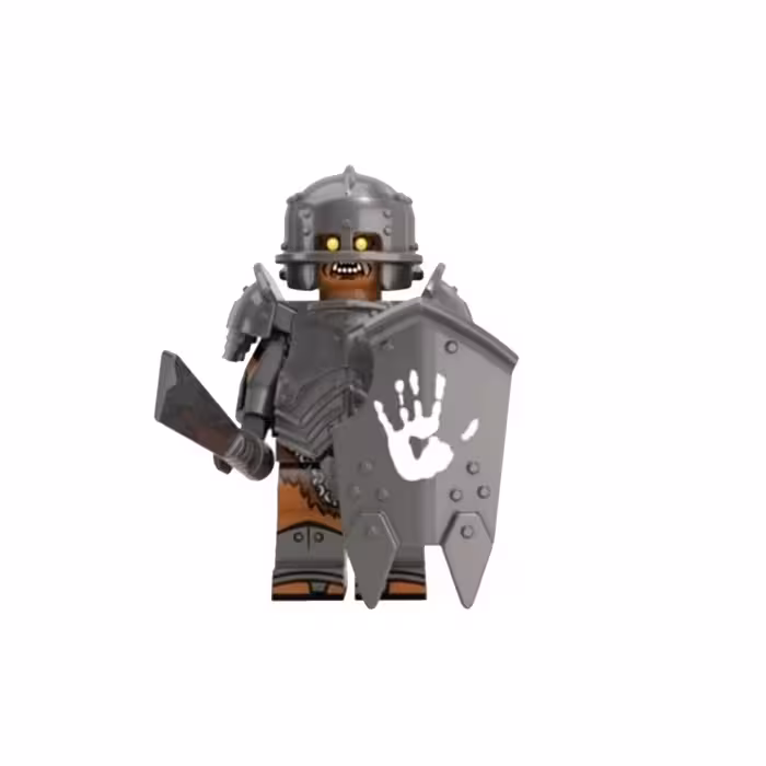 لگو مینی فیگور تکی مدل شخصیت سرباز اورک شمشیر و سپر دار کد KT1033
