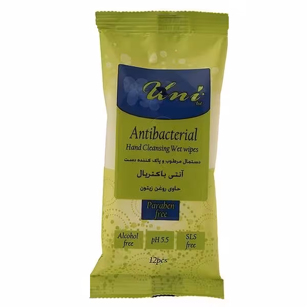 دستمال آنتی باکتریال یونی لد 12 عددی